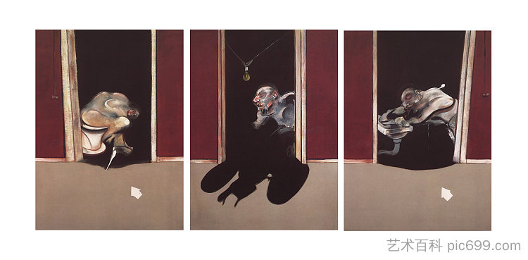 三联画，1973年5月至6月 Triptych, May–June 1973 (1973)，弗朗西斯·培根