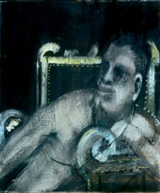 坐在椅子上的男人 Man in a Chair (1952)，弗朗西斯·培根