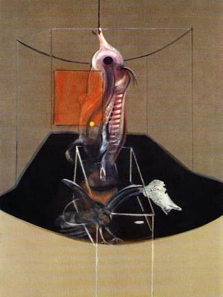 肉和猛禽的尸体 Carcass of Meat and Bird of Prey (1980)，弗朗西斯·培根