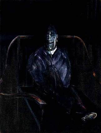 坐着的人物（红衣主教） Figure Seated (the Cardinal) (1955)，弗朗西斯·培根