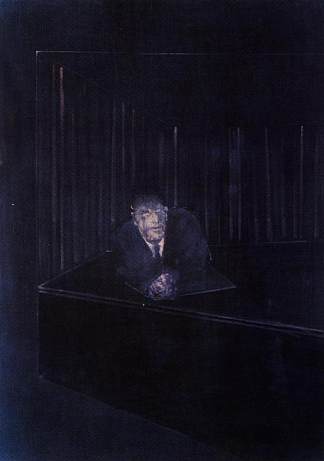 蓝衣人IV Man in Blue IV (1954)，弗朗西斯·培根