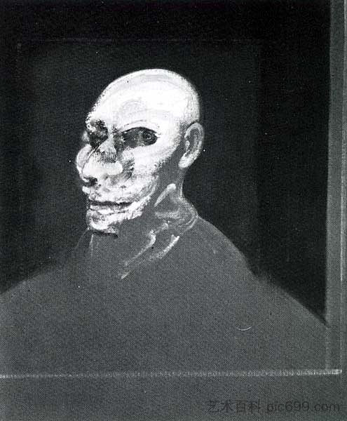 绘画（人头） Painting (Head of Man) (1950)，弗朗西斯·培根