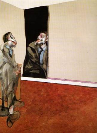 乔治·戴尔凝视镜子的肖像 Portrait of George Dyer Staring into a Mirror (1967)，弗朗西斯·培根