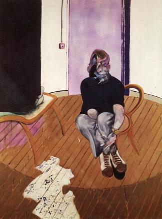 坐着的自画像 Seated Self-Portrait (1973)，弗朗西斯·培根