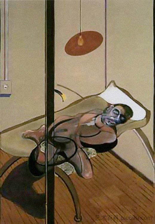 沉睡的身影 Sleeping Figure (1974)，弗朗西斯·培根