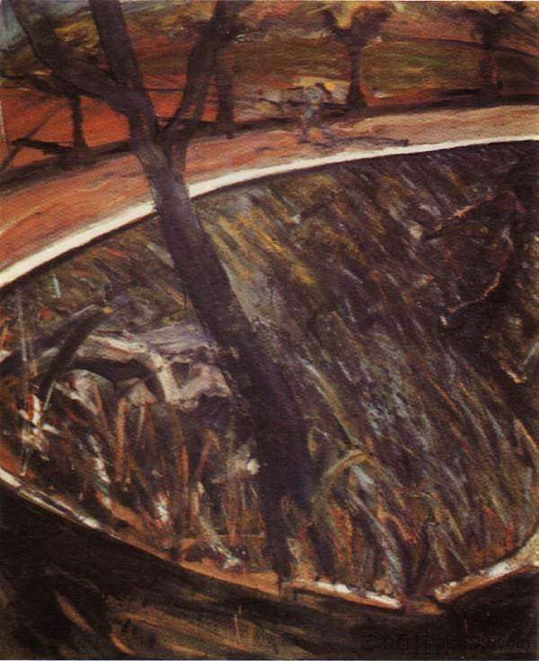 风景中的梵高 Van Gogh in a Landscape (1957)，弗朗西斯·培根