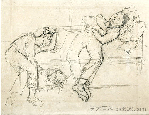 皮埃尔·塔尔-科特的肖像 Portrait de Pierre Tal-Coat (1937)，弗朗西斯格鲁伯