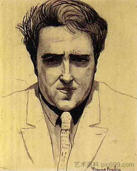 自画像 Self-Portrait (c.1923)，弗朗西斯·毕卡比亚