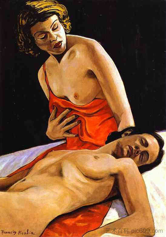 两个裸体 Two Nudes (c.1941)，弗朗西斯·毕卡比亚