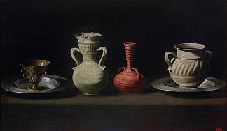 静物画 Still Life (c.1633)，弗朗西斯柯·德·苏巴朗