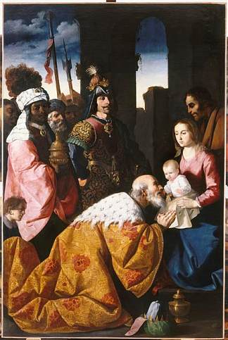 贤士的崇拜 Adoration of the Magi (1639 – 1640)，弗朗西斯柯·德·苏巴朗