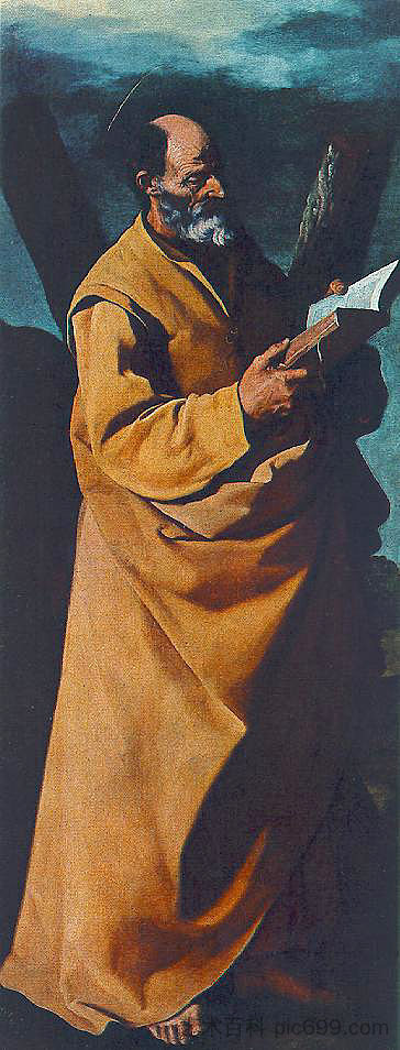 使徒圣安德鲁 Apostle St. Andrew (1631),弗朗西斯柯·德·苏巴朗