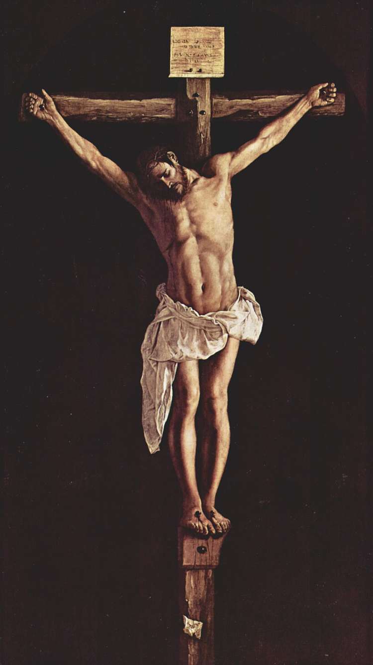 十字架上的基督 Christ on the Cross (1627)，弗朗西斯柯·德·苏巴朗