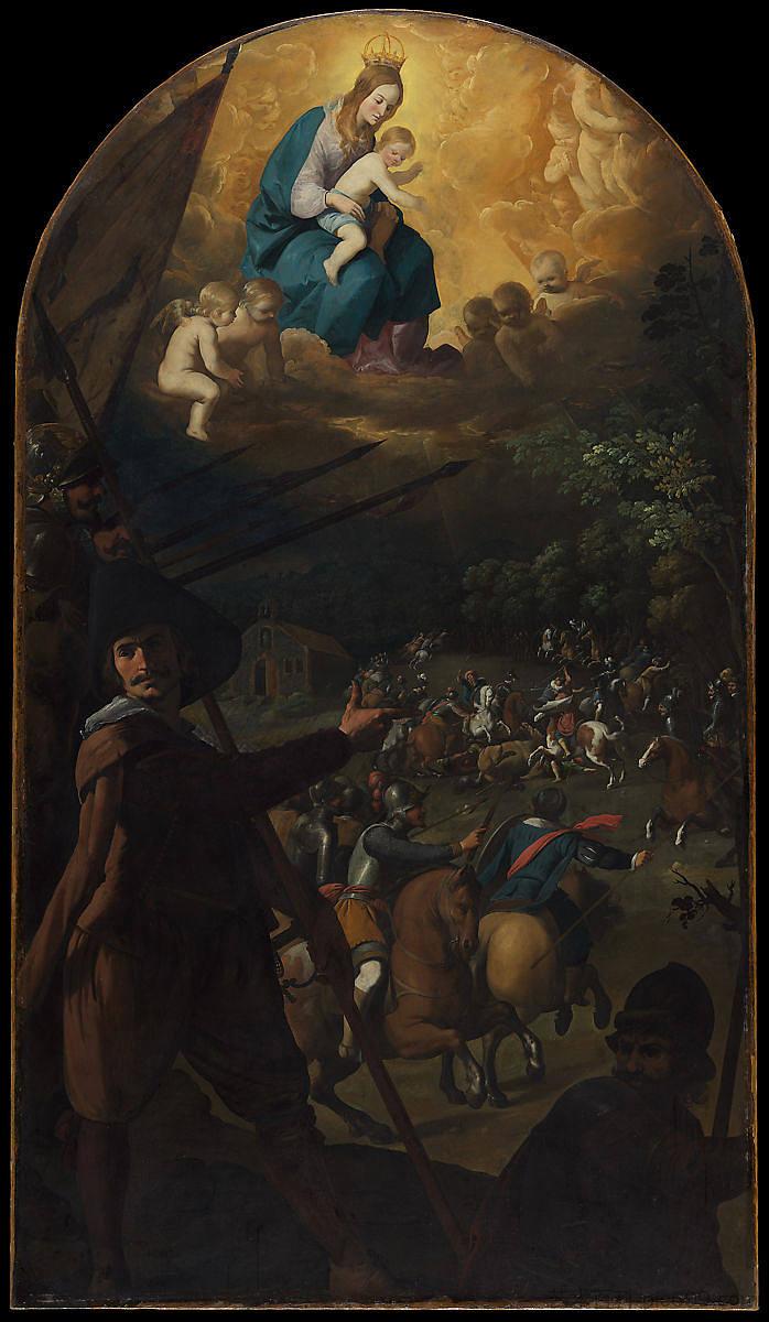 基督徒和穆斯林在埃尔索蒂略的战斗 Battle between Christians and Muslims at El Sotillo (c.1637 - c.1639),弗朗西斯柯·德·苏巴朗