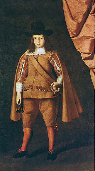 一个男孩的肖像（梅迪纳塞利公爵） Portrait of a boy (The Duke of Medinaceli)，弗朗西斯柯·德·苏巴朗