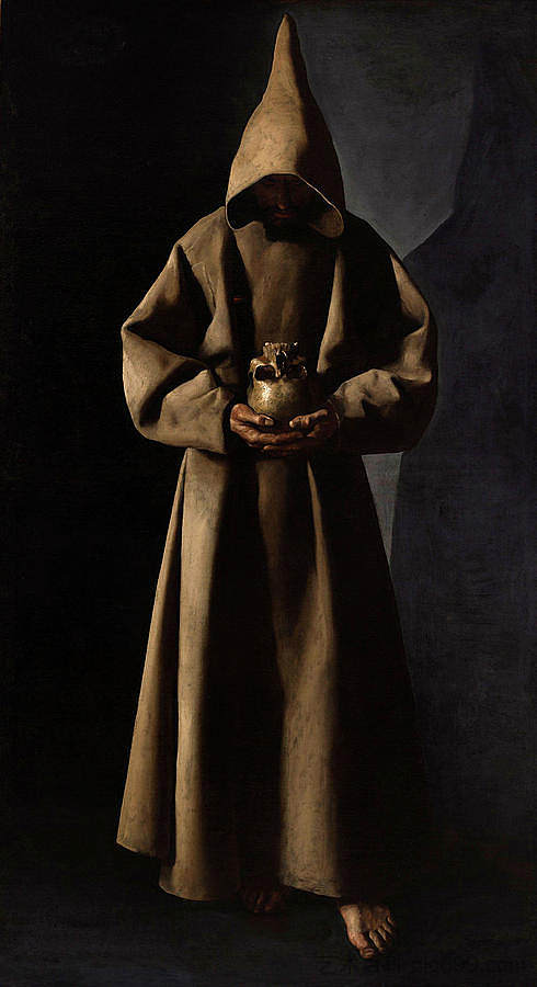 阿西西的圣弗朗西斯在他的坟墓里 Saint Francis of Assisi in His Tomb,弗朗西斯柯·德·苏巴朗