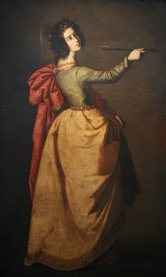 圣厄休拉 Saint Ursula (1650)，弗朗西斯柯·德·苏巴朗