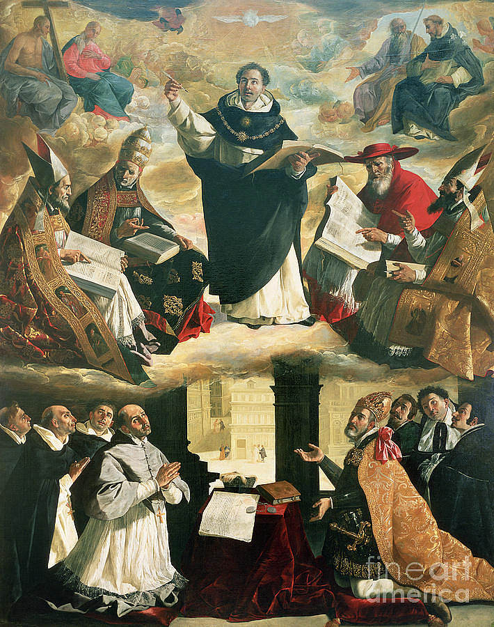 圣托马斯·阿奎那的神化 The Apotheosis of Saint Thomas Aquinas，弗朗西斯柯·德·苏巴朗