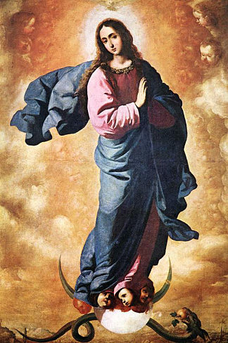 圣母无原罪 The Immaculate Conception (1640)，弗朗西斯柯·德·苏巴朗