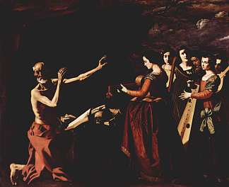 圣杰罗姆的诱惑 The temptation of St. Jerome (1639)，弗朗西斯柯·德·苏巴朗