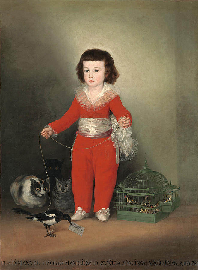 唐·曼努埃尔·奥索里奥·曼里克·德祖尼加 Don Manuel Osorio Manrique de Zuniga (c.1787),弗朗西斯科·戈雅