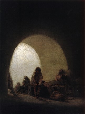 监狱场景 A Prison Scene (c.1808 – c.1814)，弗朗西斯科·戈雅