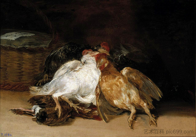 死鸟 Dead Birds (1808 - 1812)，弗朗西斯科·戈雅