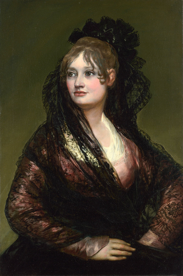 妻子伊莎贝尔·德·波塞尔 Dona Isabel de Porcel (1806)，弗朗西斯科·戈雅