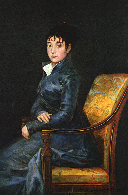 妻子特蕾莎·苏雷达 Dona Teresa Sureda (c.1805),弗朗西斯科·戈雅