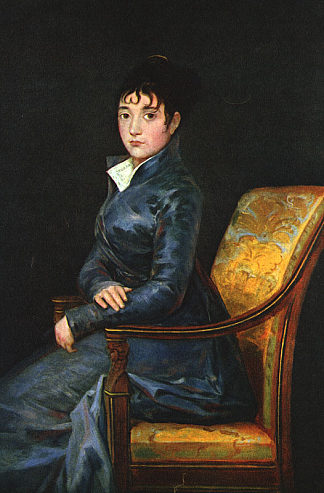 妻子特蕾莎·苏雷达 Dona Teresa Sureda (c.1805)，弗朗西斯科·戈雅