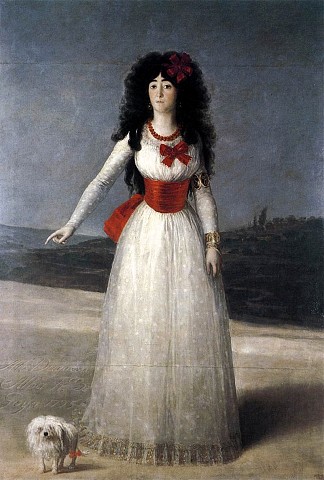 阿尔巴公爵夫人，白公爵夫人 Duchess of Alba, The White Duchess (1795)，弗朗西斯科·戈雅