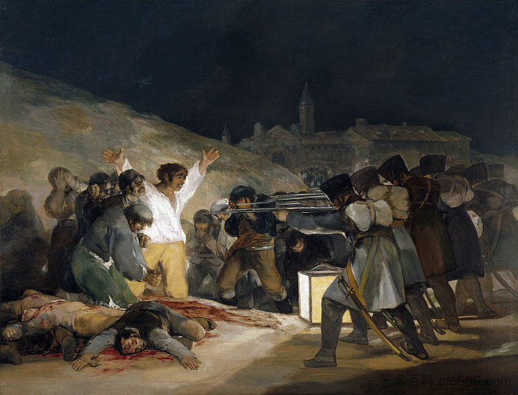 1808年5月3日(处决马德里捍卫者) The Third of May 1808 (Execution of the Defenders of Madrid) (1814),弗朗西斯科·戈雅