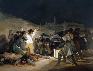 1808年5月3日（处决马德里捍卫者） The Third of May 1808 (Execution of the Defenders of Madrid) (1814)，弗朗西斯科·戈雅