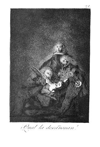 他们如何打破她的桶 How they break her barrel (1799)，弗朗西斯科·戈雅