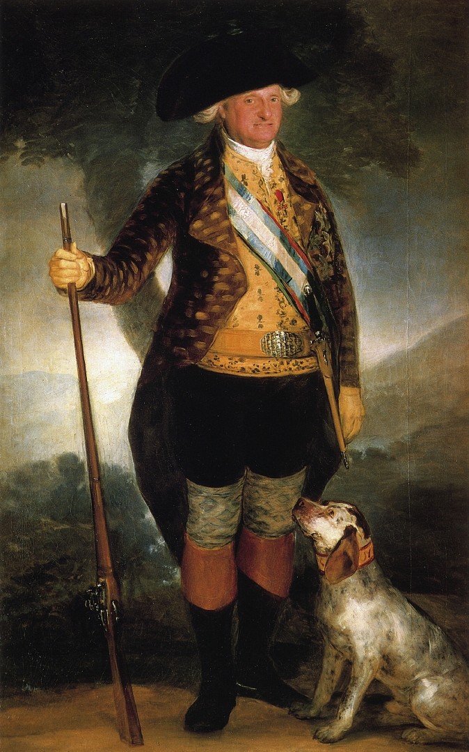身着狩猎服的查理四世国王 King Charles IV in Hunting Costume (1799)，弗朗西斯科·戈雅