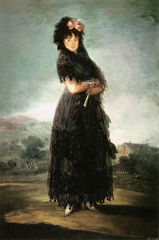 玛丽安娜·瓦尔德斯坦，第九代圣克鲁斯侯爵 Mariana Waldstein, Ninth Marquesa de Santa Cruz (1797)，弗朗西斯科·戈雅