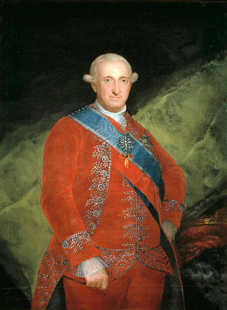 西班牙查理四世的肖像 Portrait of Charles IV of Spain (1789)，弗朗西斯科·戈雅