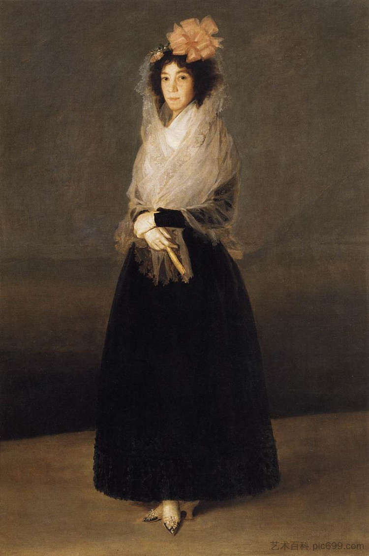 卡皮奥伯爵夫人的肖像,拉索拉纳侯爵 Portrait of the Countess of Carpio, Marquesa de la Solana (1793),弗朗西斯科·戈雅
