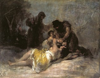 强奸和谋杀现场 Scene of Rape and Murder (1808 – 1812)，弗朗西斯科·戈雅