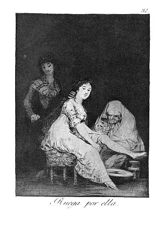 她为她祈祷 She prays for her (1799)，弗朗西斯科·戈雅