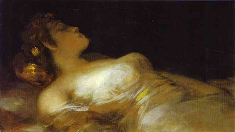 睡 Sleep (c.1800)，弗朗西斯科·戈雅