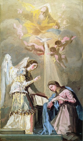 天使报喜 The Annunciation (c.1785)，弗朗西斯科·戈雅