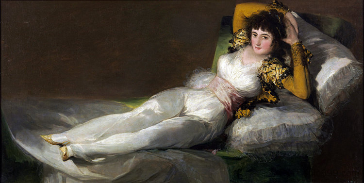 穿衣服的玛雅 The Clothed Maja (1800),弗朗西斯科·戈雅