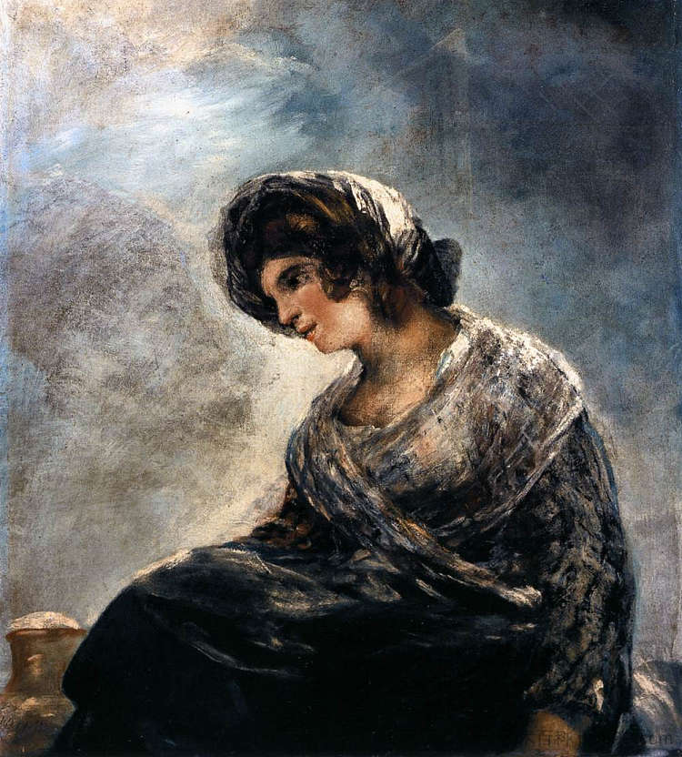 波尔多的挤奶女工 The Milkmaid of Bordeaux (1825 - 1827)，弗朗西斯科·戈雅