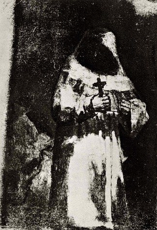 和尚 The monk (c.1820 – c.1824)，弗朗西斯科·戈雅