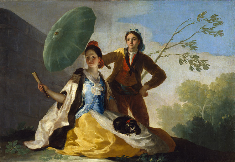 遮阳伞 The Parasol (1777)，弗朗西斯科·戈雅
