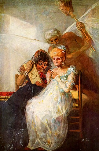 老妇人的时代 Time of the Old Women (1820)，弗朗西斯科·戈雅