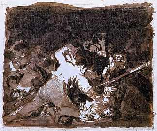 战争现场 War scene (1810 – 1812)，弗朗西斯科·戈雅