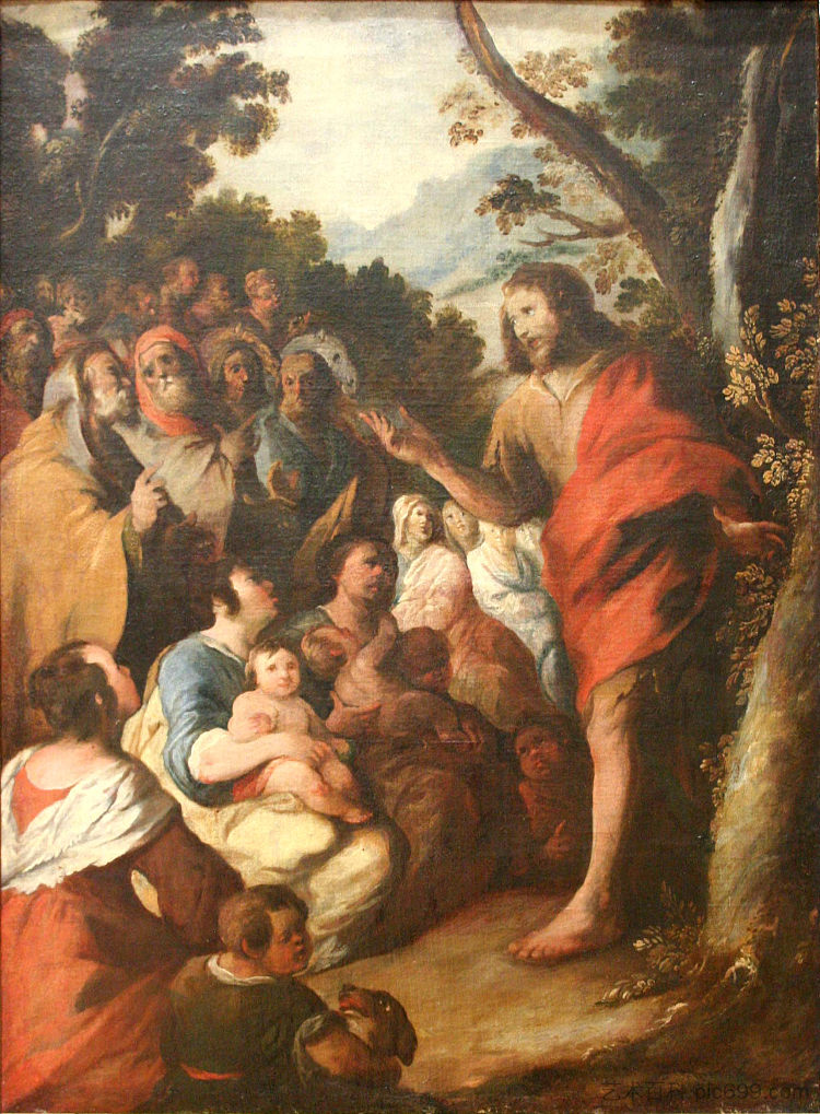 施洗者圣约翰的讲道 The Preaching of Saint John the Baptist，弗朗西斯科·赫瑞拉