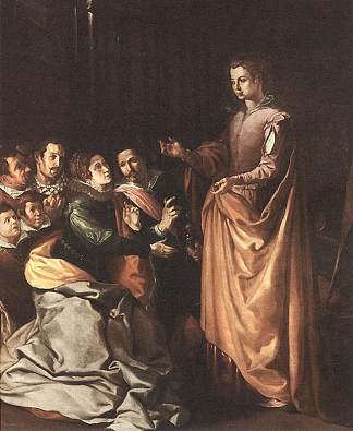 圣凯瑟琳出现在囚犯面前 Saint Catherine Appearing to the Prisoners (1629)，弗朗西斯科·赫瑞拉